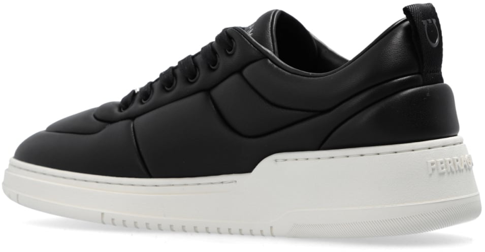 Ferragamo Caro Low-top Logo Sneakers Zwart