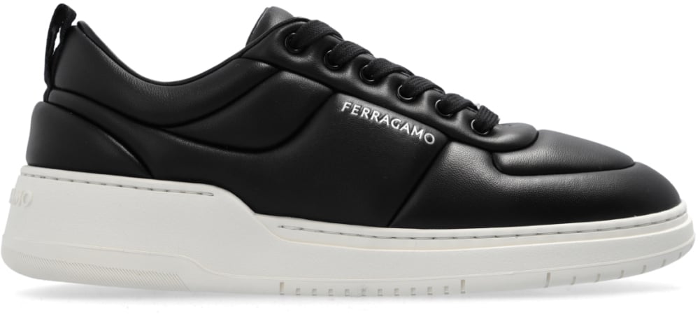 Ferragamo Caro Low-top Logo Sneakers Zwart
