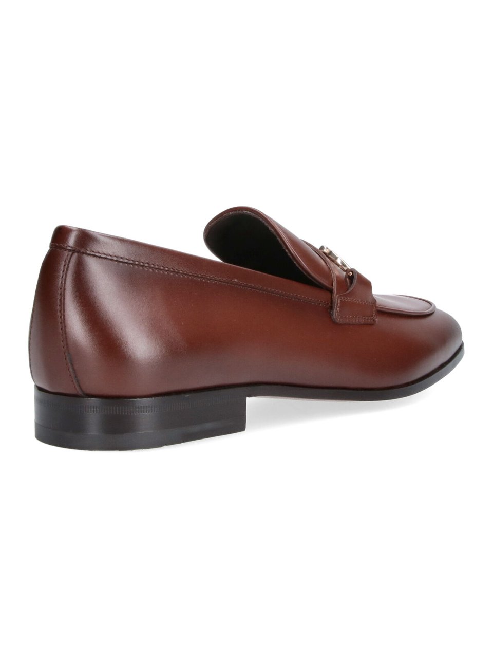 Ferragamo Brown Gancini Round Toe Loafers Bruin