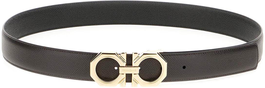 Ferragamo Ferragamo Dark brown leather belt Bruin