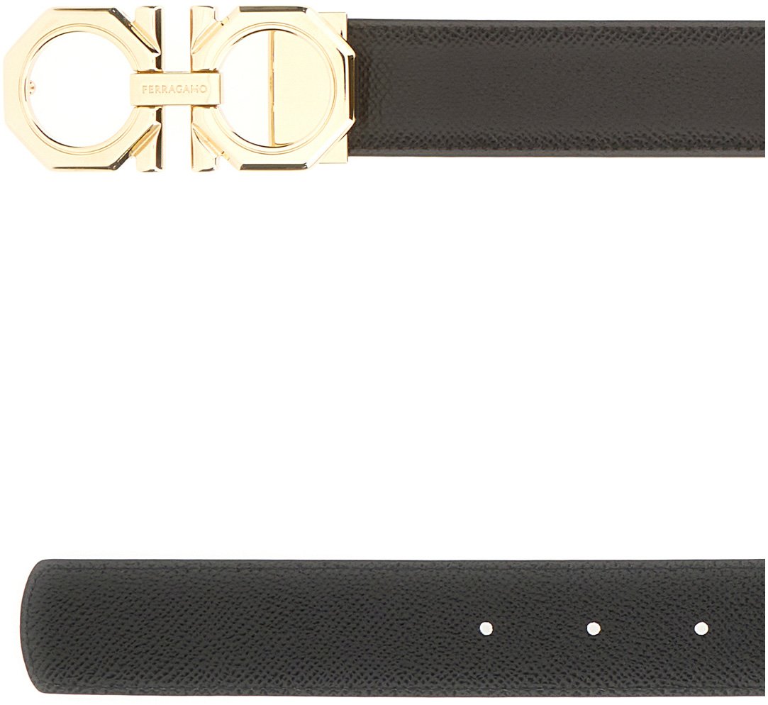 Ferragamo Ferragamo Dark brown leather belt Bruin