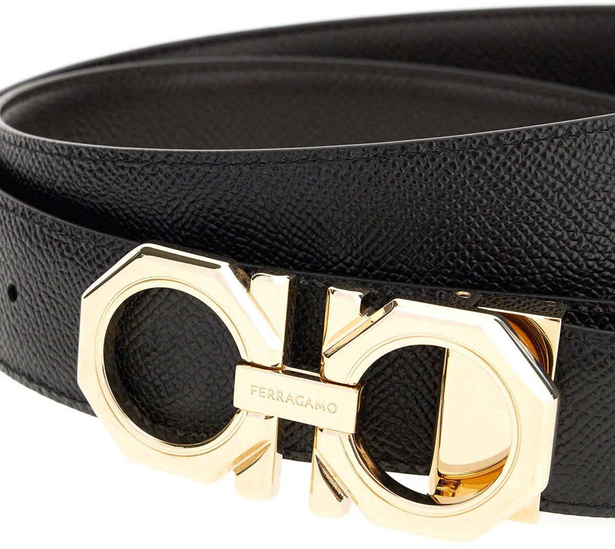 Ferragamo Ferragamo Dark brown leather belt Bruin