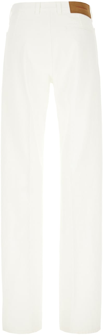 Ferragamo Ferragamo Ivory denim jeans Neutraal