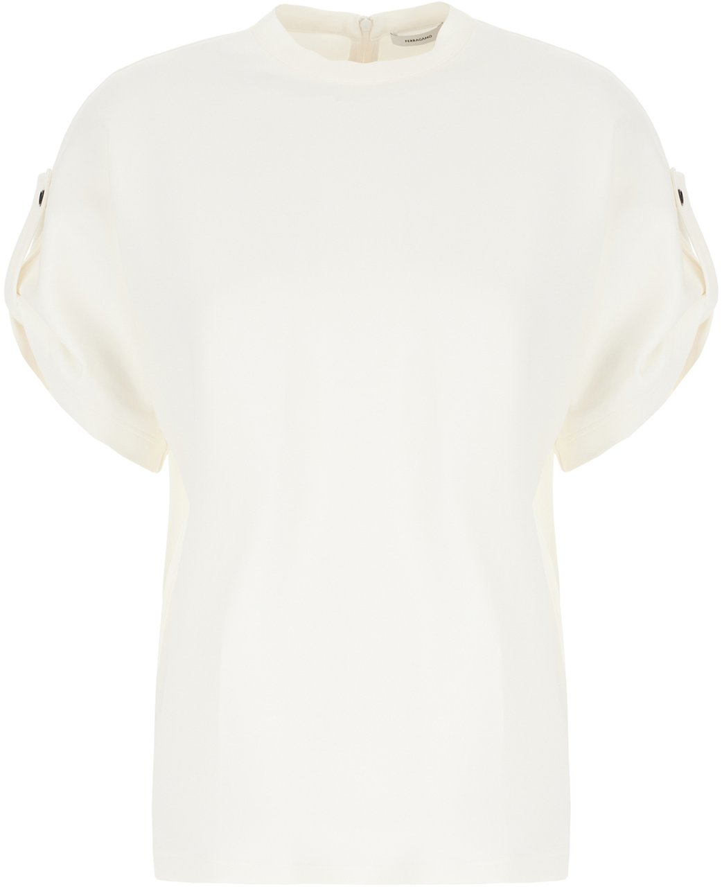 Ferragamo Ferragamo White stretch viscose blouse Wit