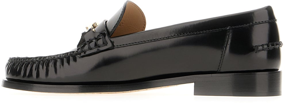 Ferragamo Ferragamo Black leather loafers Zwart