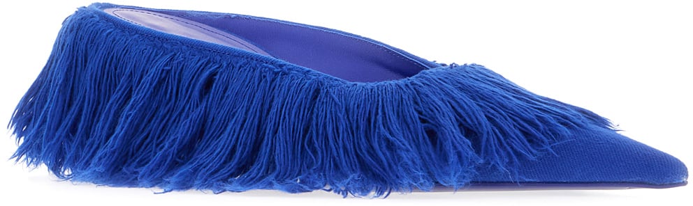 Ferragamo Ferragamo Electric blue fabric mules Blauw