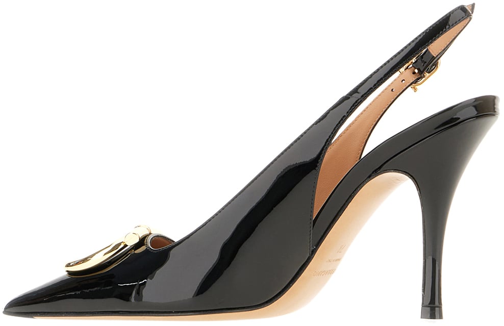 Ferragamo Ferragamo Black leather Sara pumps Zwart