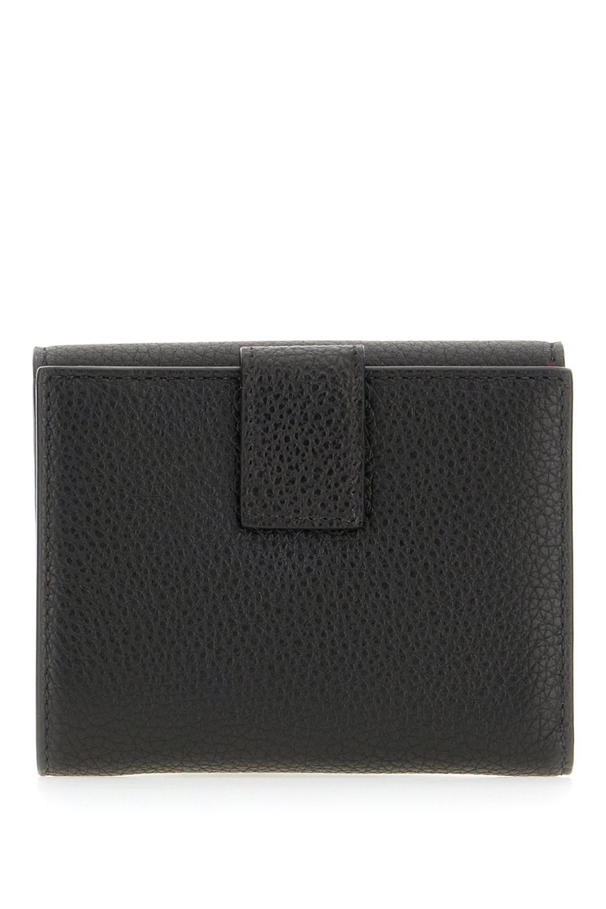 Ferragamo Ferragamo Black leather wallet Zwart