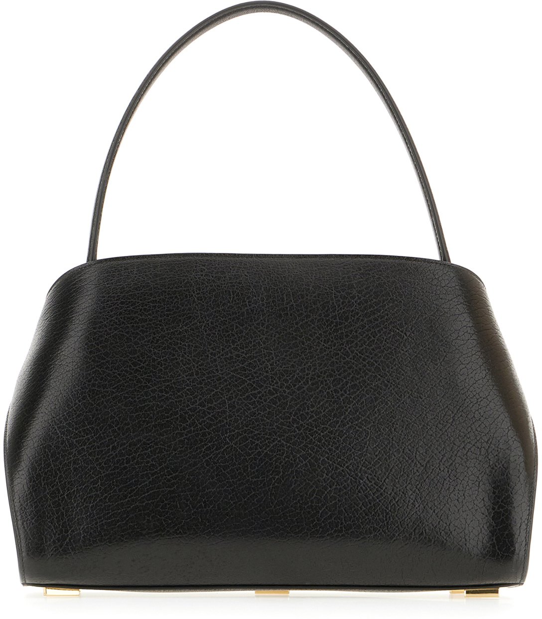 Ferragamo Ferragamo Black leather handbag Zwart