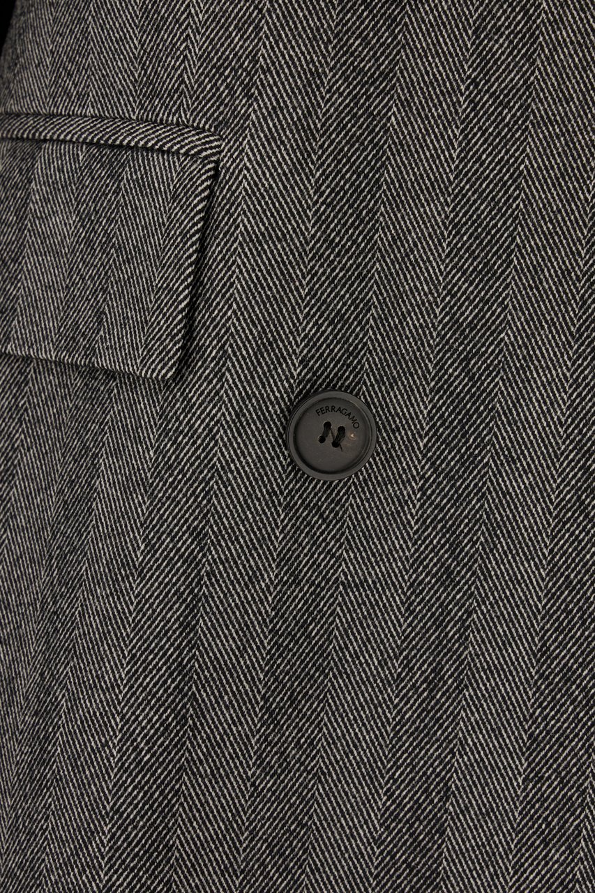 Ferragamo Ferragamo Embroidered stretch wool blend blazer Divers