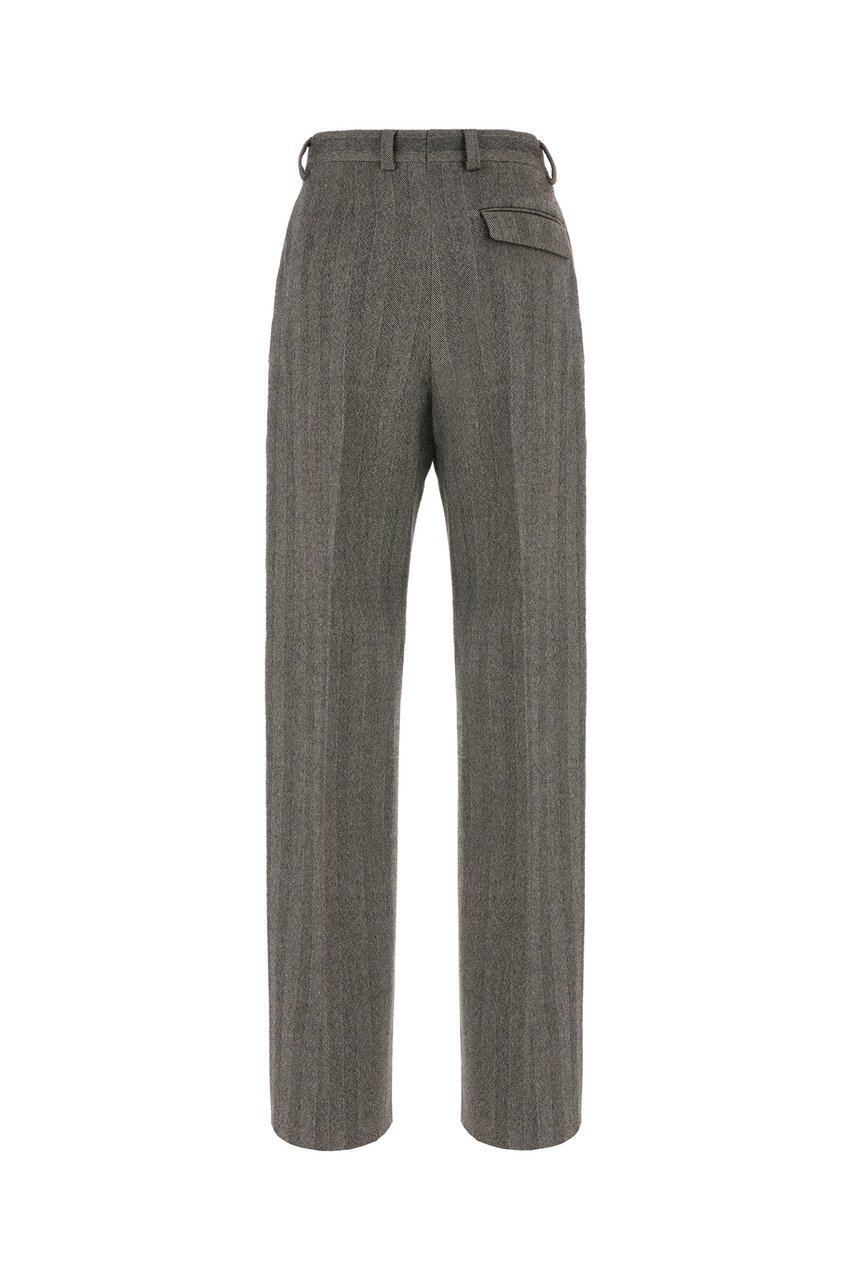 Ferragamo Ferragamo Embroidered stretch wool blend pants Divers
