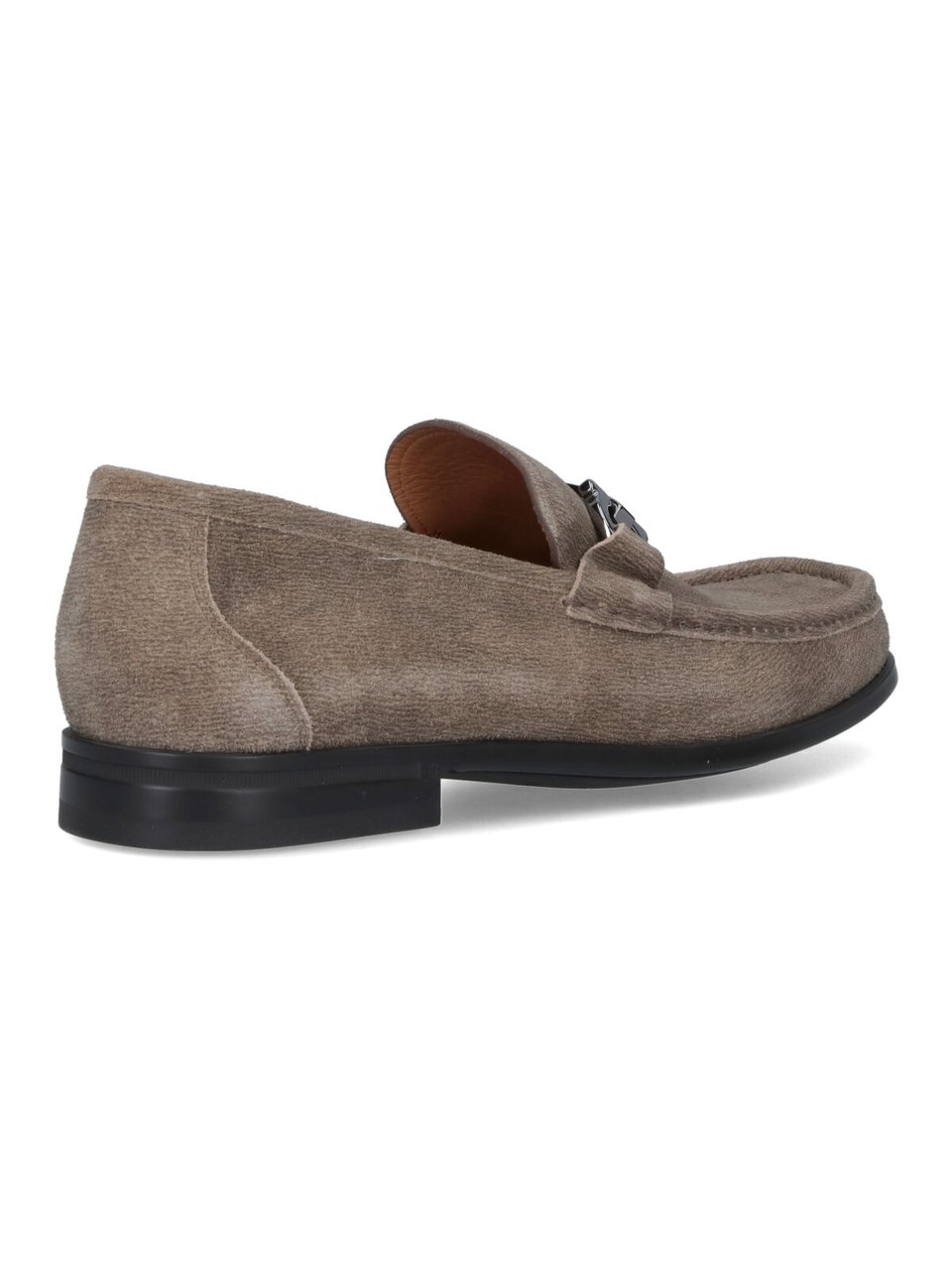 Ferragamo "Gancini" Suede Moccasins – Beige Neutraal