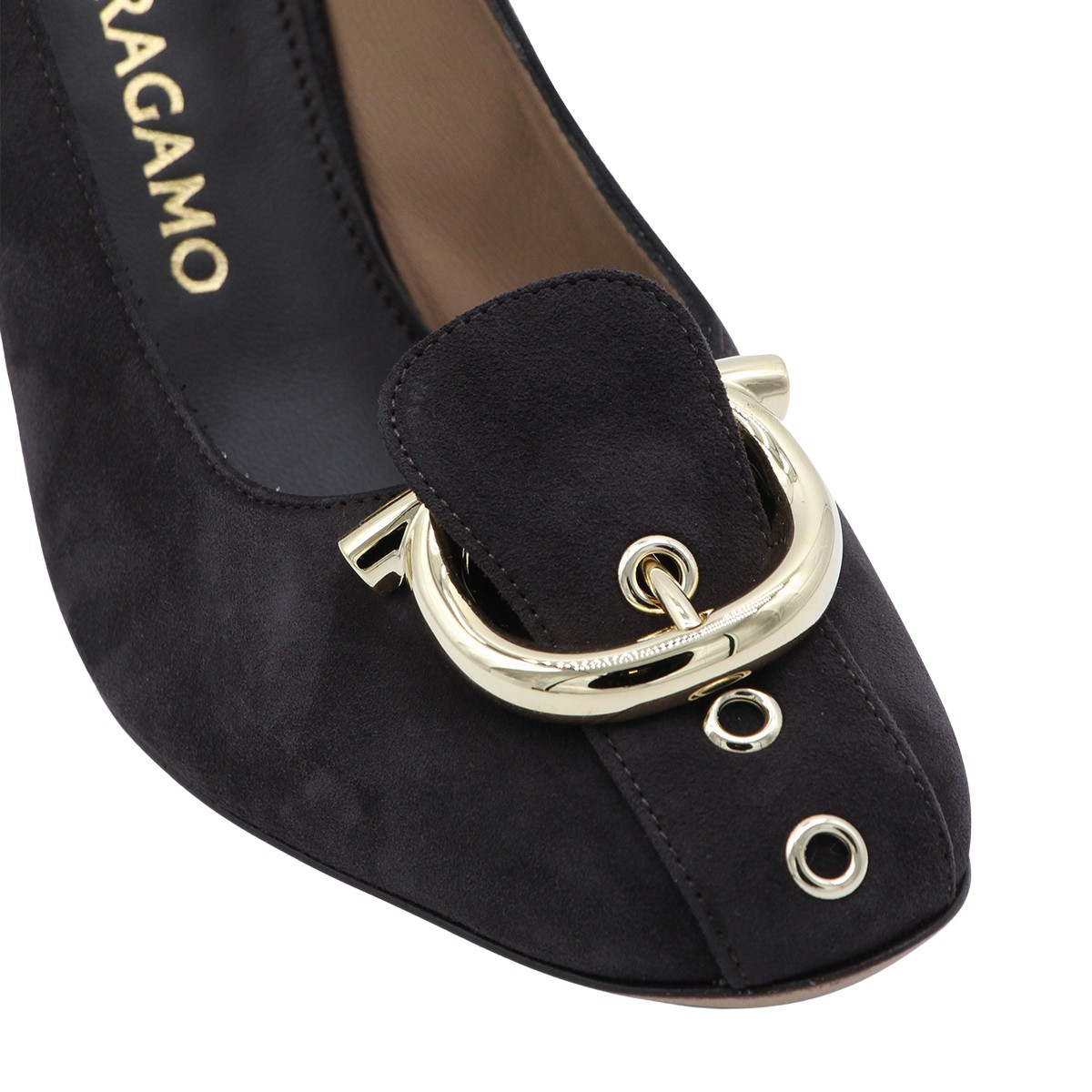 Ferragamo Pointed-Toe Pumps with High Stiletto Heel Zwart