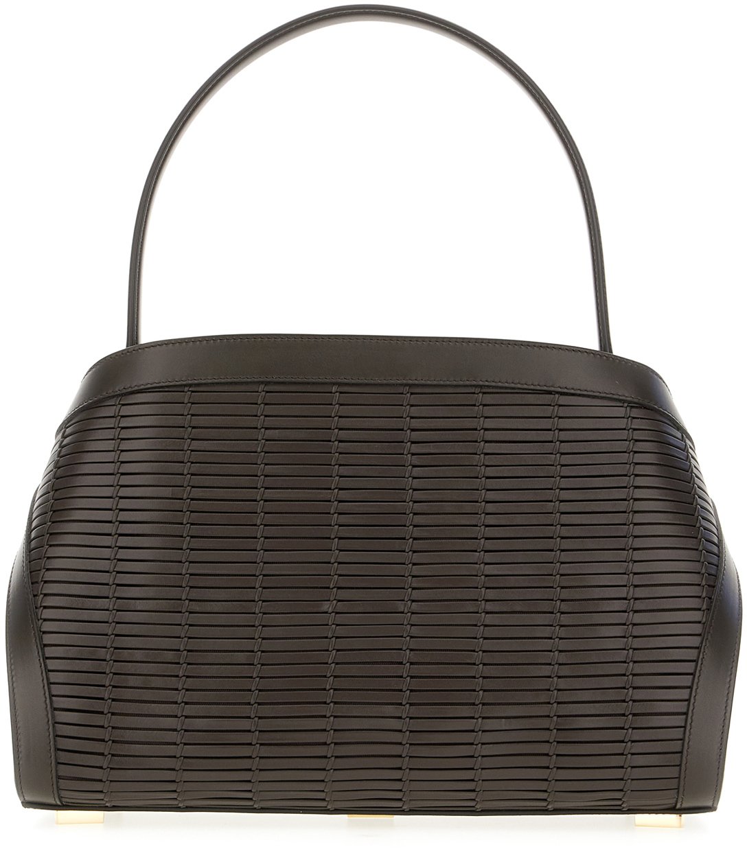 Ferragamo Ferragamo Dark brown leather medium Hug soft handbag Bruin