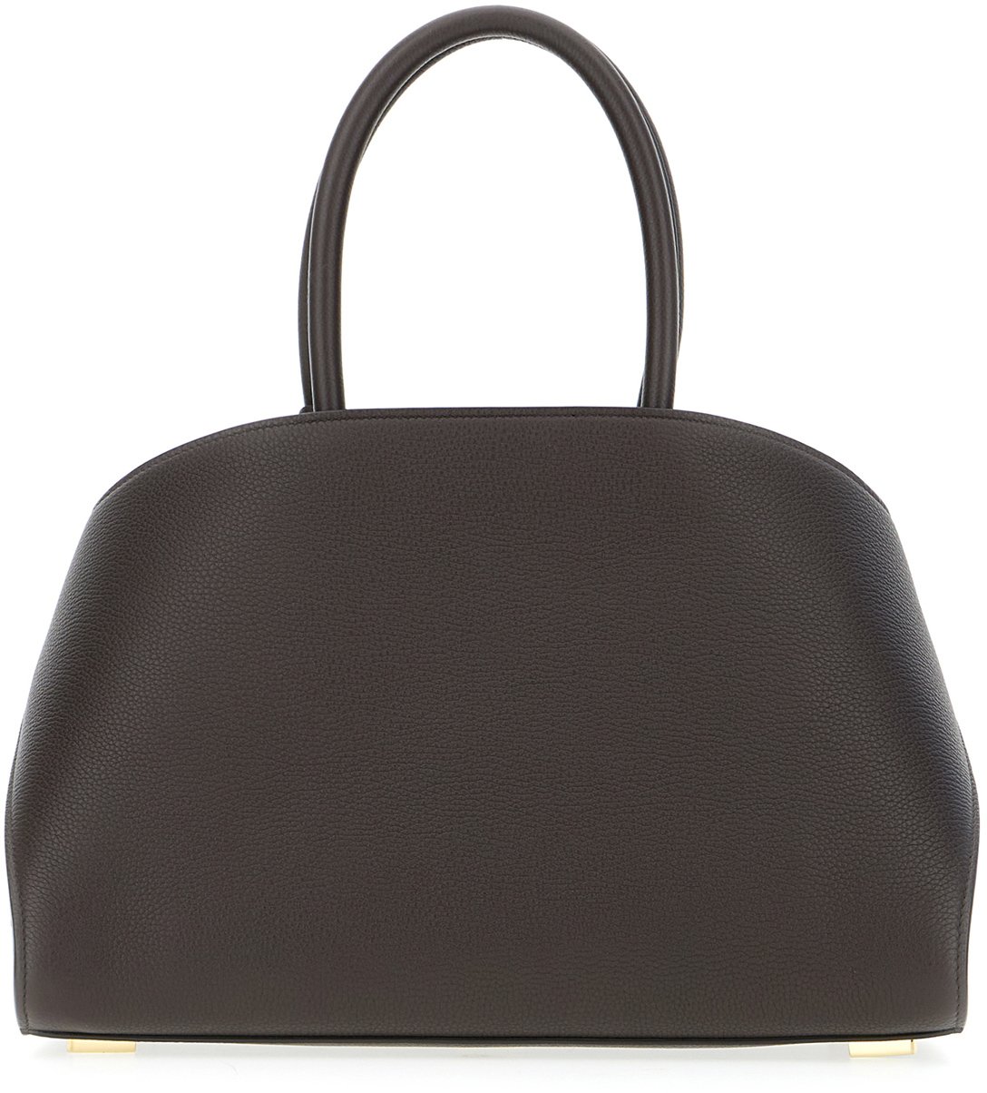 Ferragamo Chocolate leather medium Hug handbag Bruin