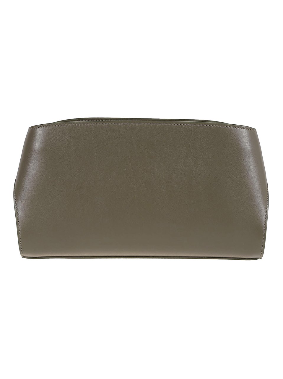 Ferragamo Structured Leather Bag with Iconic Gancini Buckles Grijs