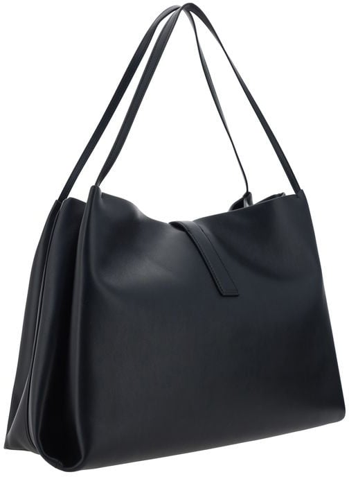 Ferragamo Ferragamo Black Calf Leather Bos Taurus Handbag Zwart