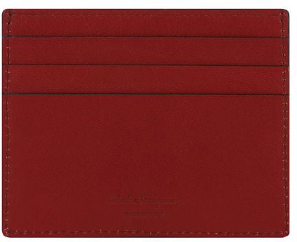 Ferragamo Ferragamo Black Calf Leather Bos Taurus Wallet Zwart