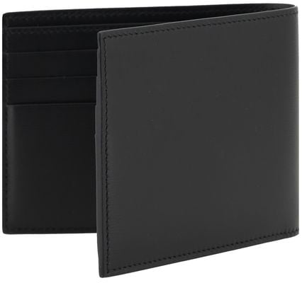 Ferragamo Ferragamo Black Calf Leather Bos Taurus Wallet Zwart