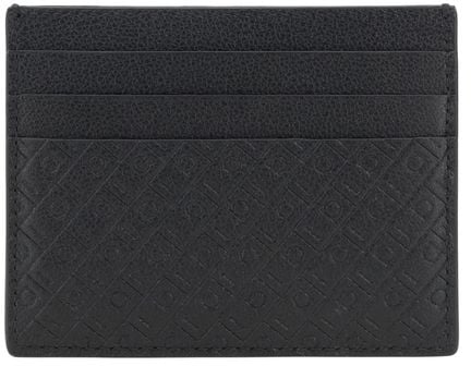 Ferragamo Ferragamo Black Calf Leather Bos Taurus Wallet Zwart