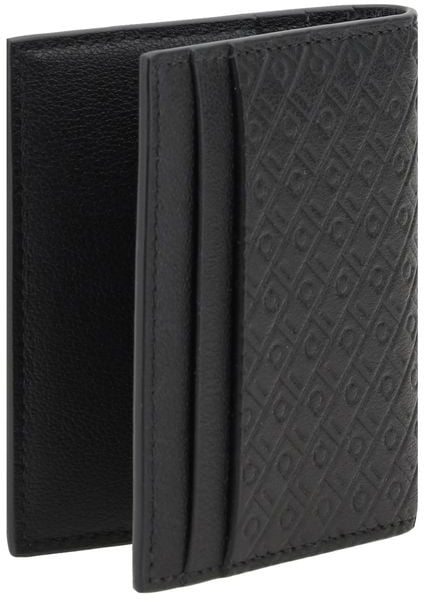 Ferragamo Ferragamo Black Calf Leather Bos Taurus Wallet Zwart