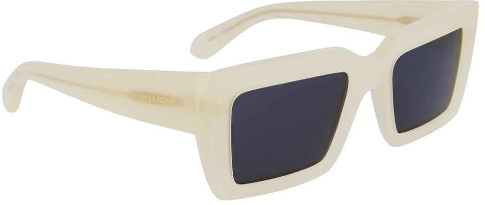 Ferragamo Gray Acetate Sunglasses Grijs