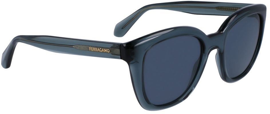 Ferragamo Blue Injected Sunglasses Blauw