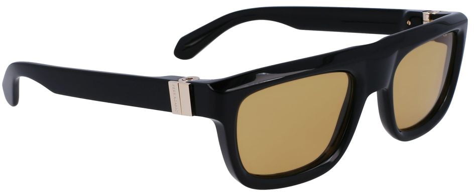 Ferragamo Black Acetate Sunglasses Zwart