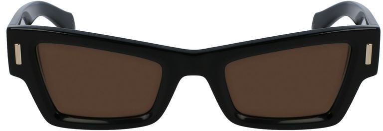 Ferragamo Black Acetate Sunglasses Zwart