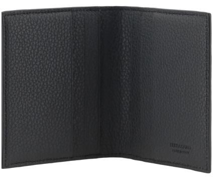Ferragamo Ferragamo Black Calf Leather Bos Taurus Wallet Zwart