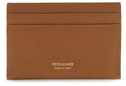Ferragamo Ferragamo Brown Calf Leather Bos Taurus Wallet Bruin