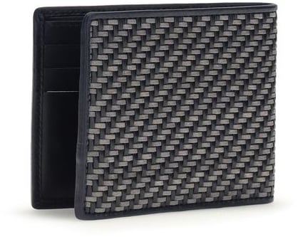 Ferragamo Ferragamo Gray Calf Leather Bos Taurus Wallet Grijs