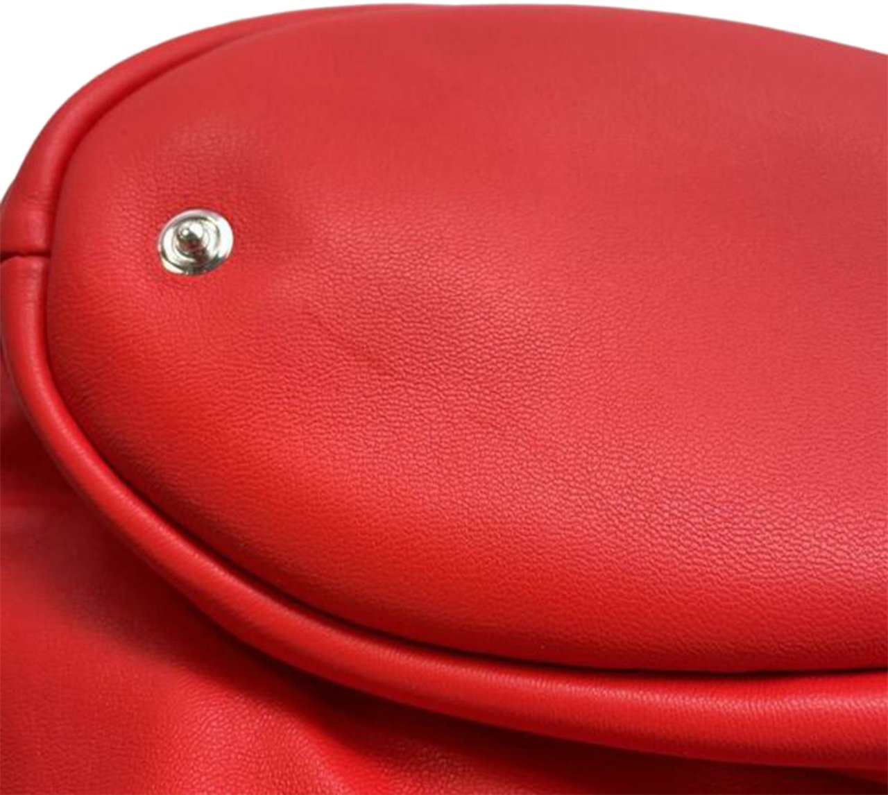 Ferragamo Leather Cage Bucket Bag Rood