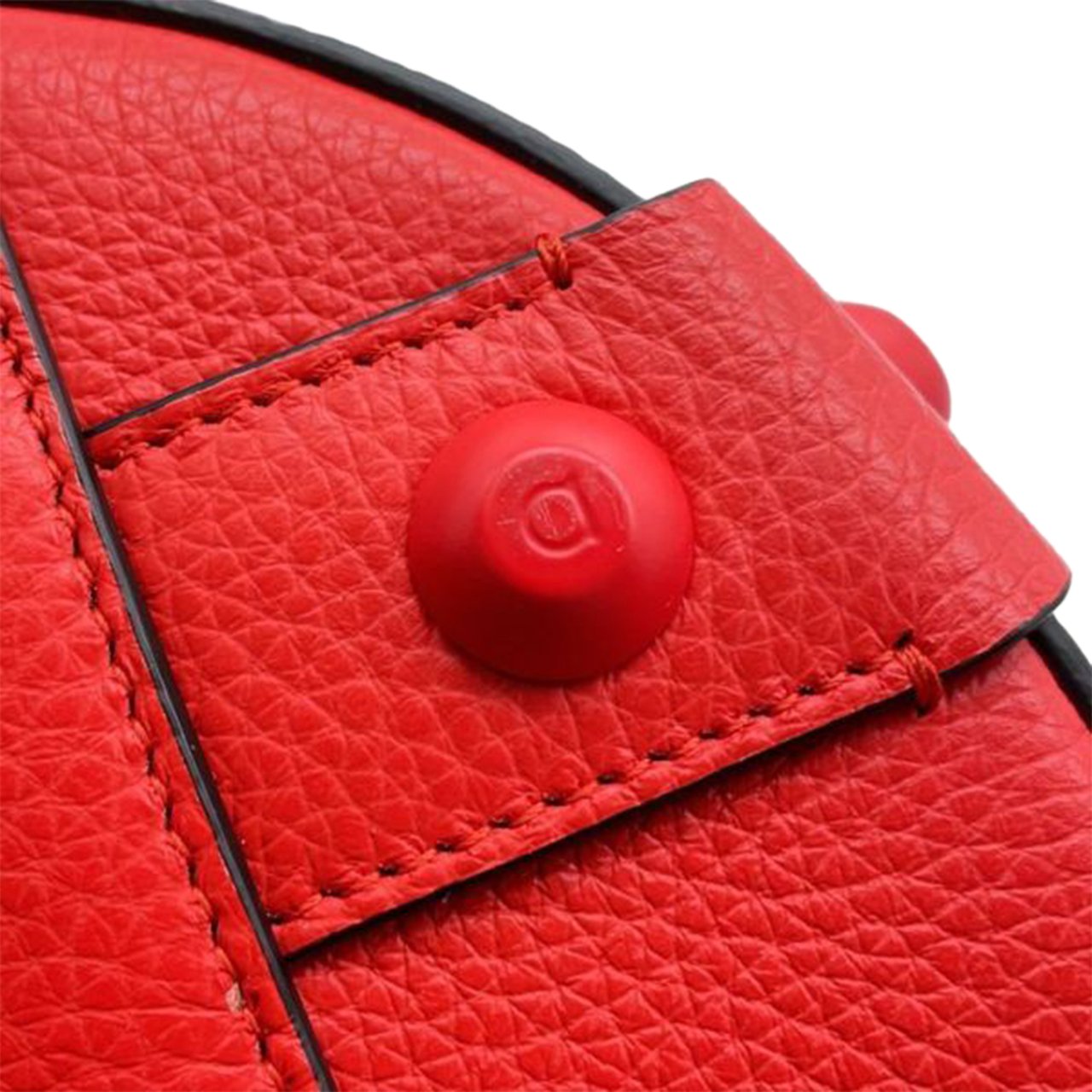 Ferragamo Leather Cage Bucket Bag Rood