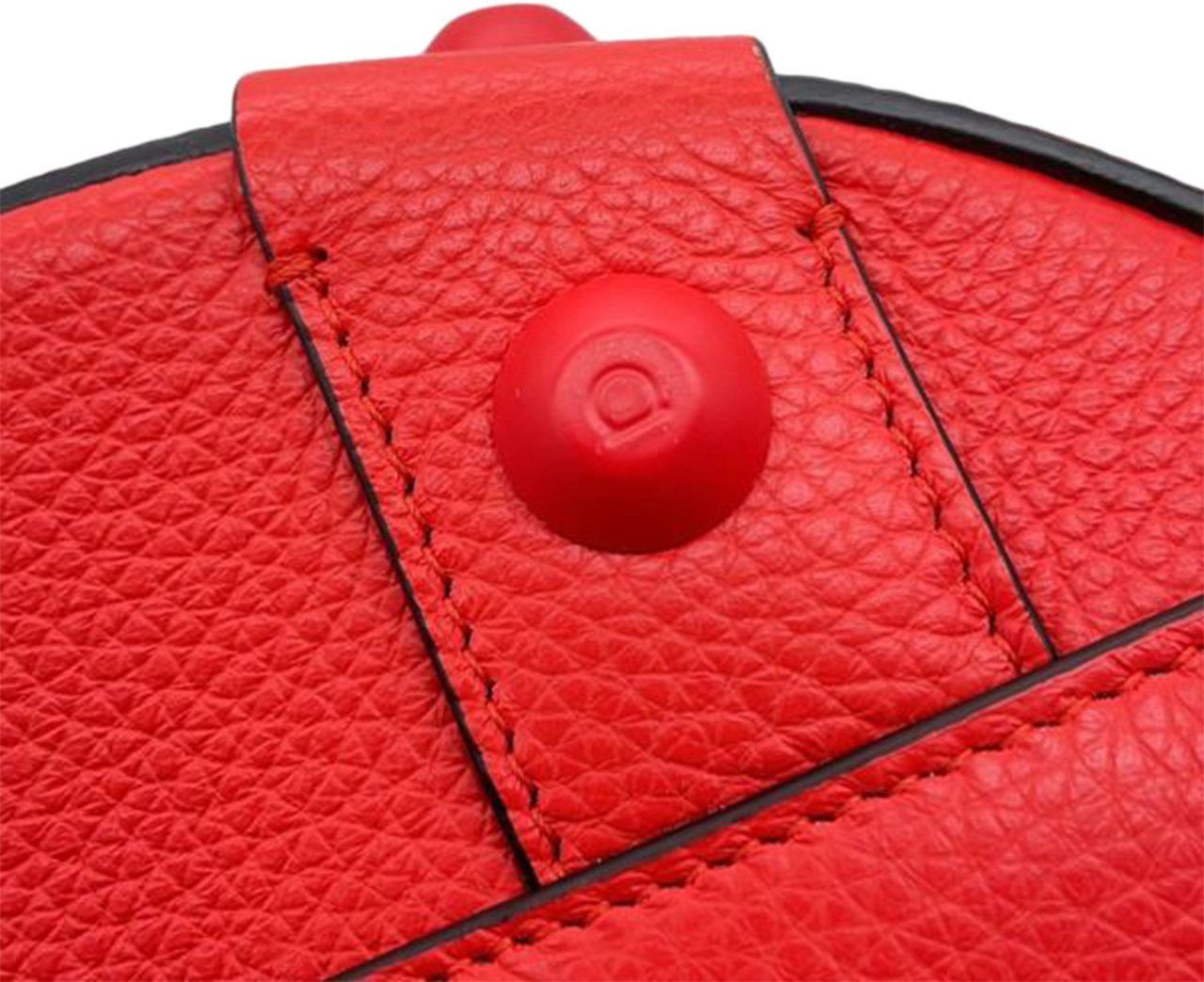 Ferragamo Leather Cage Bucket Bag Rood