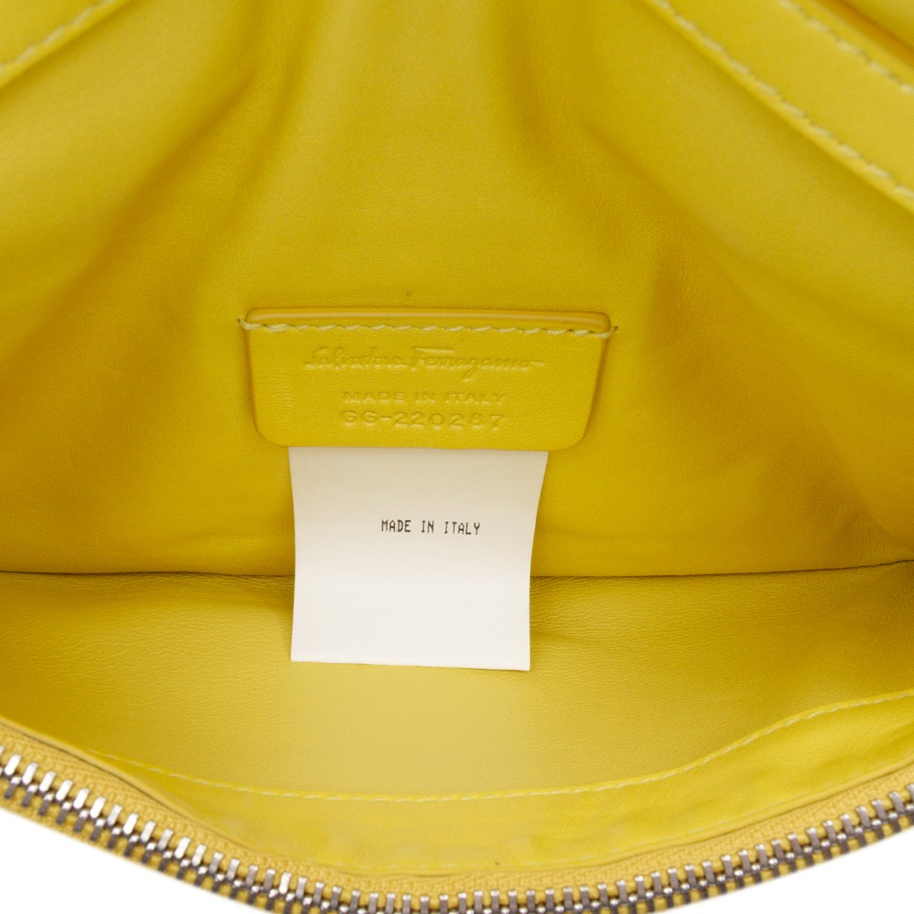Ferragamo Padded Leather Viva Bow Crossbody Geel