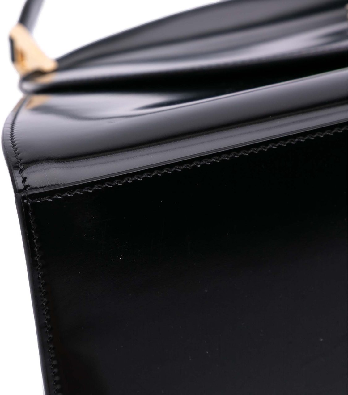 Ferragamo Medium Leather Prisma Top Handle Bag Zwart