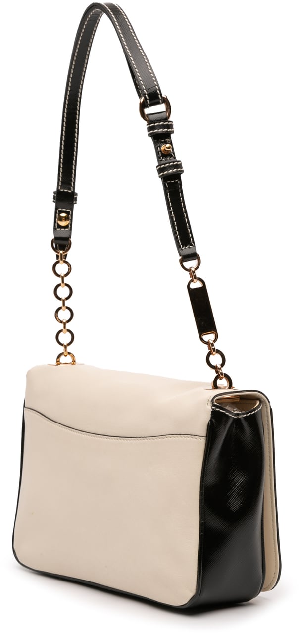 Ferragamo Leather Double Gancini Shoulder Bag Wit