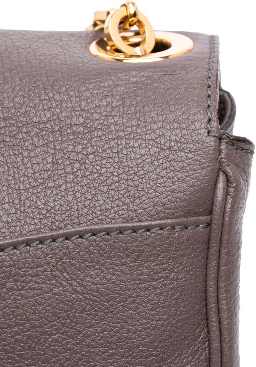 Ferragamo Leather Branca Shoulder Bag Bruin