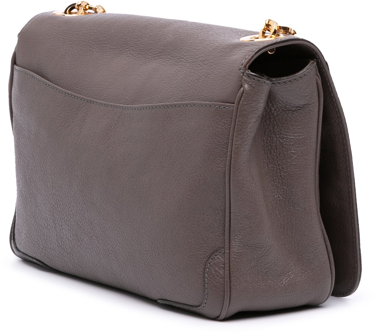 Ferragamo Leather Branca Shoulder Bag Bruin