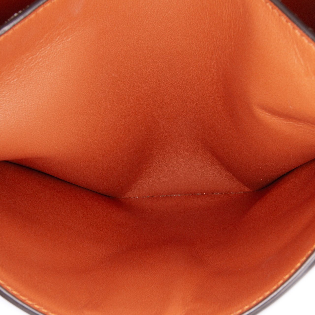 Ferragamo Leather Gancini Trifolio Top Handle Bag Bruin