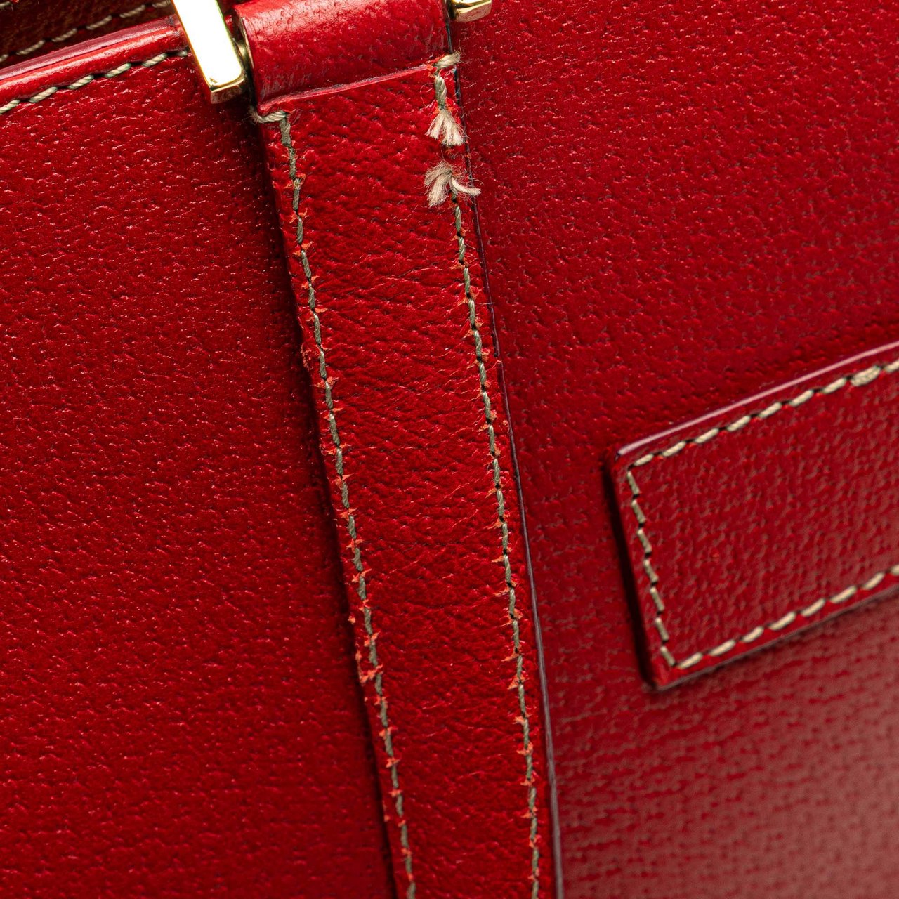 Ferragamo Leather Nencia Satchel Rood