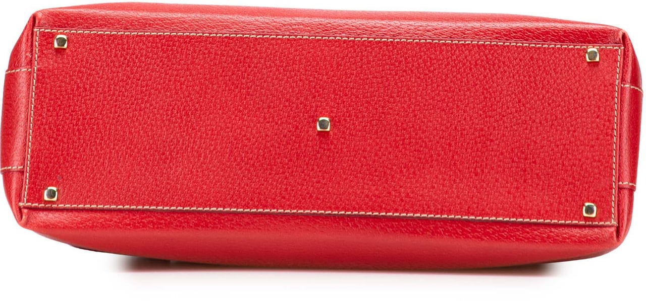 Ferragamo Leather Nencia Satchel Rood