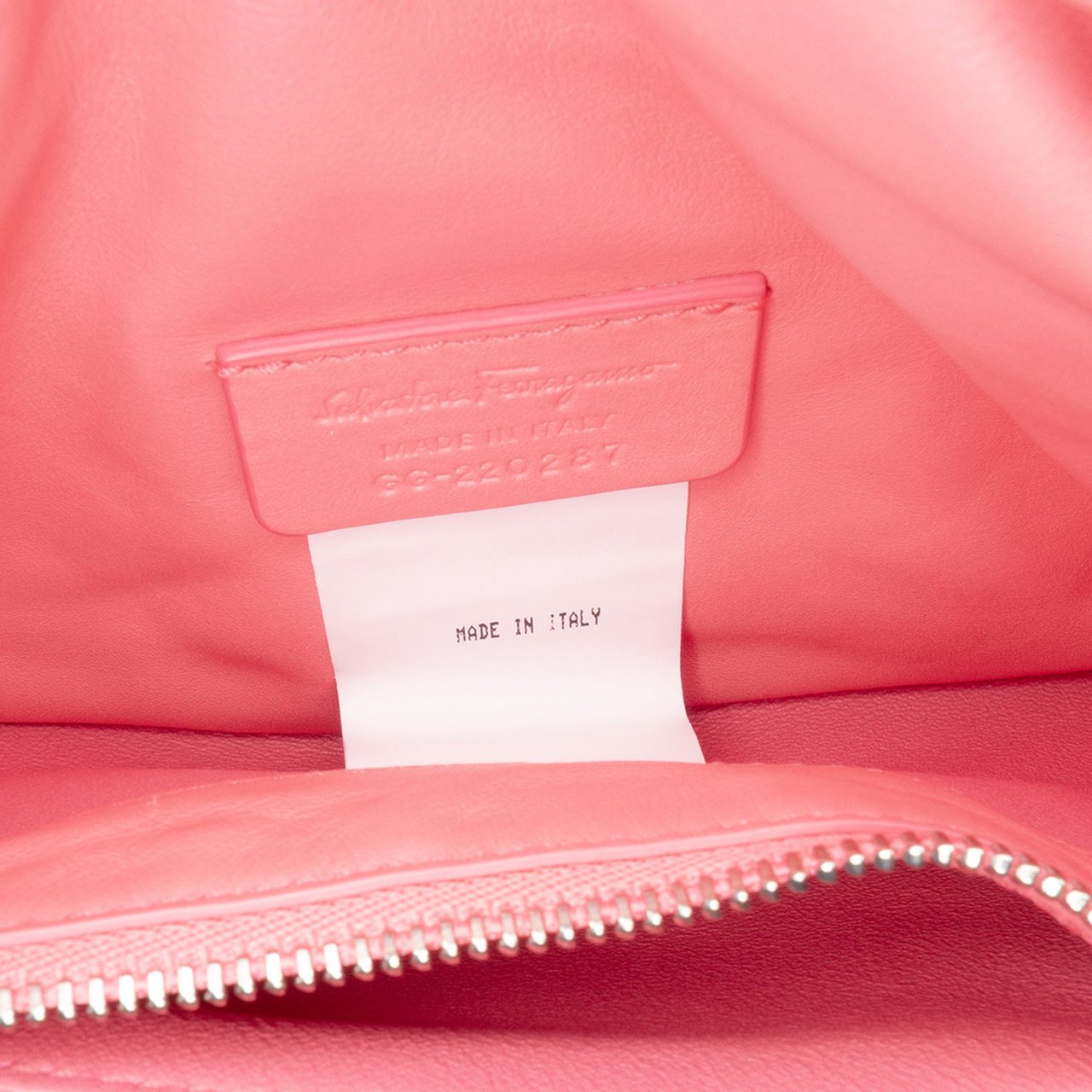 Ferragamo Mini Padded Leather Viva Bow Crossbody Roze