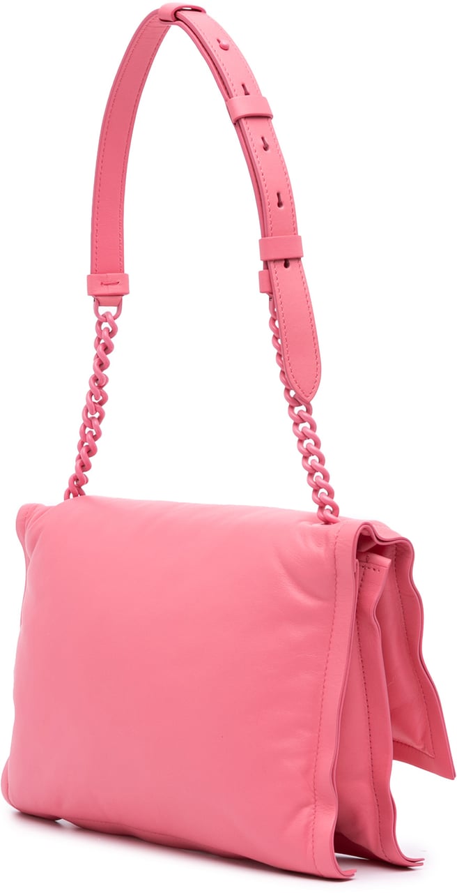 Ferragamo Padded Leather Viva Bow Crossbody Roze