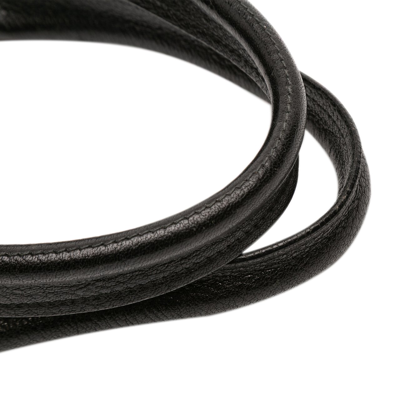 Ferragamo Leather Gancini Braided Tote Zwart