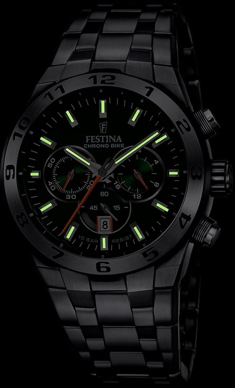 Festina Chrono Bike - Horloge - Donkergroen Divers