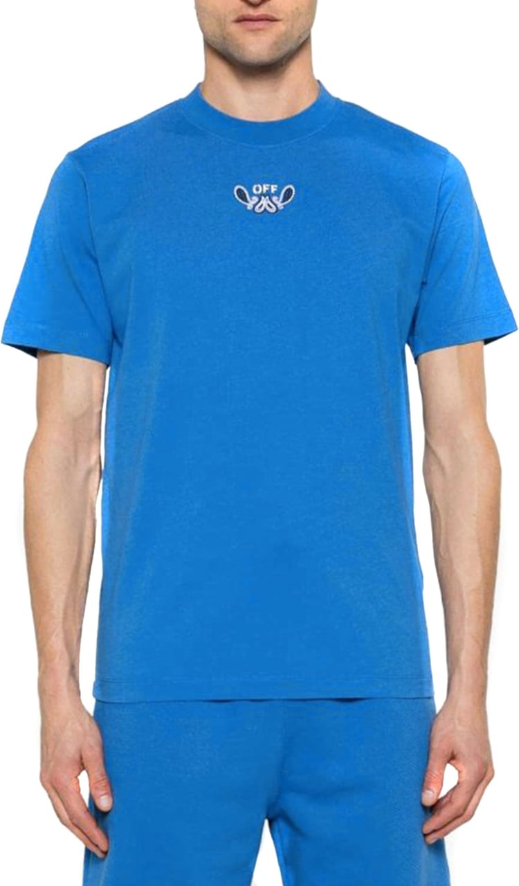 OFF-WHITE T-shirt Blue Blauw
