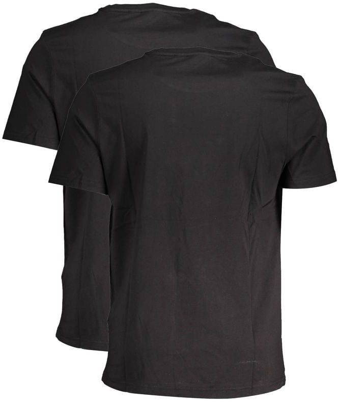 Fila Black Cotton Men TShirt Zwart