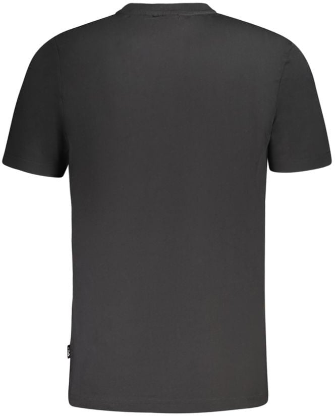 Fila Black Cotton Men T-Shirt Zwart